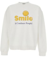 DSquared² - Crew Neck Sweater With Print On The Front - Lyst