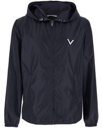 Valentino - Jacket With Vlogo Detail - Lyst
