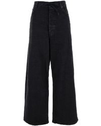 Balenciaga - Jeans Baggy Con Coulisse - Lyst
