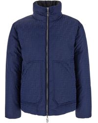 Fendi - Reversible Down Jacket With All-Over Ff Motif - Lyst