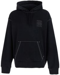 スウェット・トレーナー Givenchy Hoodie with baroque embossing Black Givenchy Hoodie With Baroque Embossing in Black for Men | Lyst
