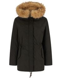 MC2 Saint Barth - Brenna Wax Tech Fabric Jacket With Collar And Long Sleeves - Lyst