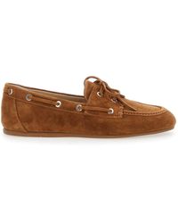 Stuart Weitzman - Mocassini 'Tinsley' Con Lacci Con Occhielli - Lyst