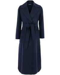 Max Mara - 'Paolore' Double-Breasted Coat With Peak Revers - Lyst