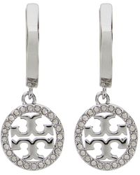 Tory Burch - Orecchini 'Icon' Con Ciondolo Con Logo Doppia T - Lyst
