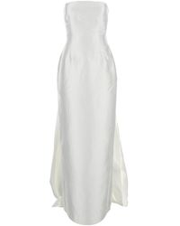 Solace London - 'Imani' Long Dress With Off-The-Shoulder Design An - Lyst