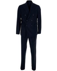 Le Plain - Double-Breasted Suit With Peak Revers - Lyst