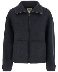 Semicouture - 'Jeanie' Jacket With Classic Collar And Buttoned Cuff - Lyst