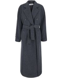 Max Mara - Cappotto 'Cadmio' Doppiopetto Con Revers Classici E Cintura S - Lyst