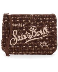 MC2 Saint Barth - Aline Tweed Pouch With Tech Fabric And Rubber An - Lyst