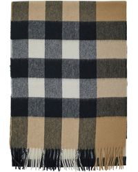 Burberry - Scarf With Mega Check Print - Lyst