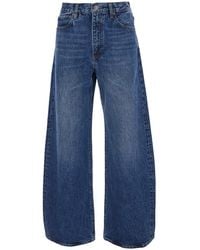 FRAME - 'The Bow' Jeans With Wide Leg And Belt Loops - Lyst