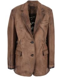Golden Goose - Single-Breasted Jacket With Classic Lapels - Lyst