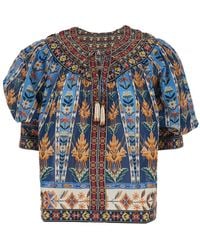 FARM Rio - Dress Embroidered Tapestry Cotton - Lyst