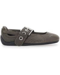 PUMA - 'Speedcat' Ballet Shoes With Buckle Strap And Logo On The F - Lyst