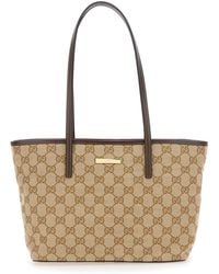 Gucci - 'Essence' Tote Bag With Two Top Handles And Automatic Button Closure - Lyst