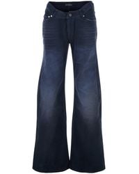 Balenciaga - Five-Pocket Jeans With Curved Waist And Faded Effect I - Lyst