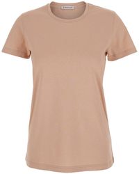 Moncler - T-Shirt With Logo Patch Applied On The Sleeve - Lyst