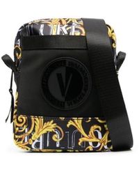 Versace Jeans Couture Borsa messenger con stampa - Nero