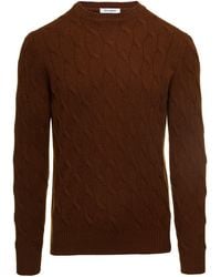GAUDENZI - Cable Knit Sweater - Lyst