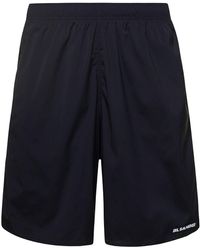Jil Sander - Shorts With Elasticated Waist And Logo Print - Lyst