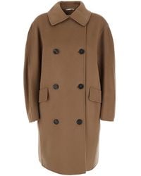 Max Mara - 'Gioia' Coat With Classic Collar And Dropped Shoulder - Lyst