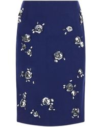 Markgong - Bodycon Skirt With All-Over Applied Jewels - Lyst