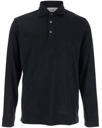 Lardini - Polo Con Colletto Classico E Maniche Lunghe - Lyst