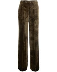 P.A.R.O.S.H. - Velvet Oversized Pants With Viscose And Silk For Wo - Lyst