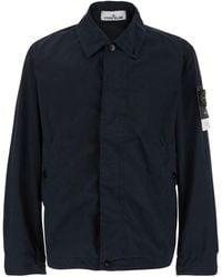 Stone Island - Jacket With Classic Collar - Lyst
