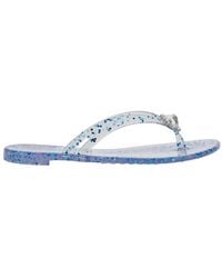 Casadei - Flip-Flop Sandal Crystal-Embellished - Lyst