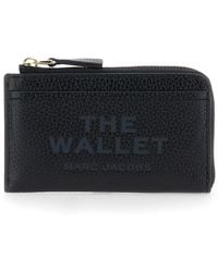 Marc Jacobs - Wallet Hammered Leather - Lyst