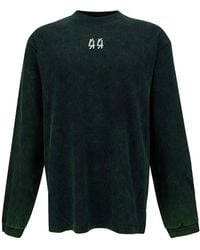 44 Label Group - 'Solar' Long Sleeve T-Shirt With Contrasting Logo - Lyst