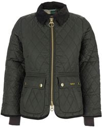 Barbour - Jacket With Logo Lettering And Quilted Design - Lyst