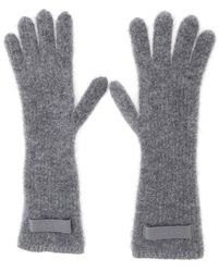 Jacquemus - Guanti 'Les Gants Gros Grain' Con Patch Logo Sul Fronte - Lyst