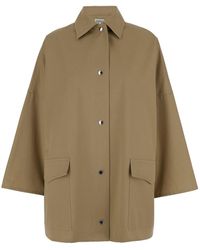 Totême - Overshirt Jacket With Snap Buttons - Lyst