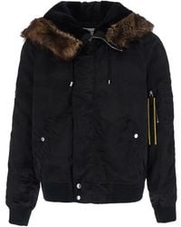 Fendi - Look 58 Aviatore Bomber Con Montone Tessuto Camouflage - Lyst