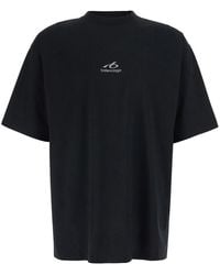 Balenciaga - T-Shirt Crew Neck - Lyst