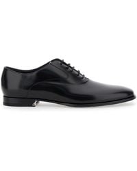 Fendi - Lace-Up Shoes With Almond Toe And Front Laces - Lyst