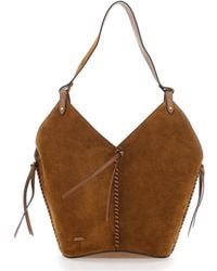 Isabel Marant - 'Tampa' Shoulder Bag With Single Shoulder Strap And Knot Detail - Lyst