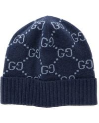 Gucci - Beanie With All-Over Gg Motif - Lyst