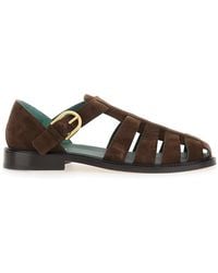 VINNY'S - 'Cage Design' Sandals With Suede Closure For - Lyst