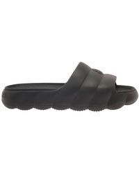 Moncler - Lilo Slides In Quilted Rubber Woman - Lyst