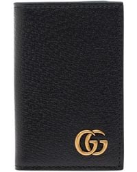 Gucci - Card Case With Gg Marmont Detail - Lyst