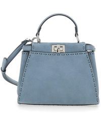 Fendi - "Peekaboo" Crossbody Bag - Lyst