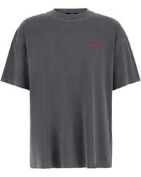Represent - T-Shirt Faded Cotton T-Shirts - Lyst