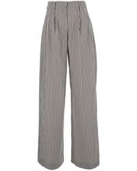 Le Plain - Pants With All-Over Striped Motif - Lyst