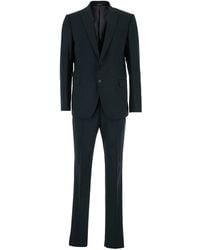 Emporio Armani - Single-Breasted Suit With Notched Revers - Lyst