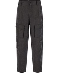 Brunello Cucinelli - Pants With Cargo Pockets And Belt Loops - Lyst