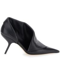 Ferragamo - Pumps With Pointed Design And Side Opening Detail - Lyst